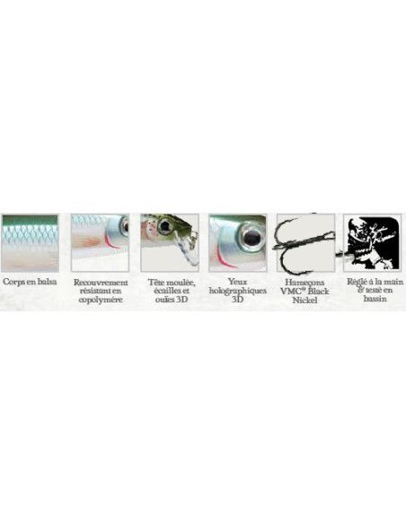 Rapala Leurres durs BX MINNOW - coloris BSRD - 10cm / 12g - profondeur de nage de 0.90 à 1.50m - 2