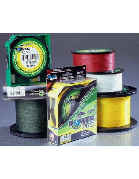 Power Pro Tresse POWER PRO - Bobine 135m - Diametre 0,19mm - Resistance 13kg - Couleur Jaune - 2