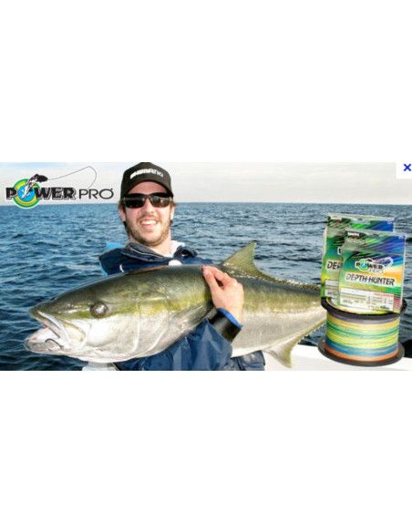 Power Pro Tresse POWER PRO Depth-Hunter - Bobine 150m - Diametre 0,13mm - Resistance 8kg - Couleur Multicolore - 2