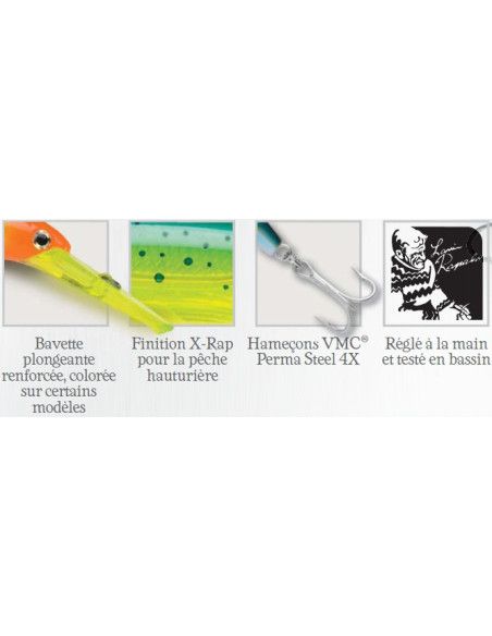 Rapala Leurres durs  X-RAP MAGNUM - coloris RHU - 14cm / 46g - profondeur de nage 6m - 2