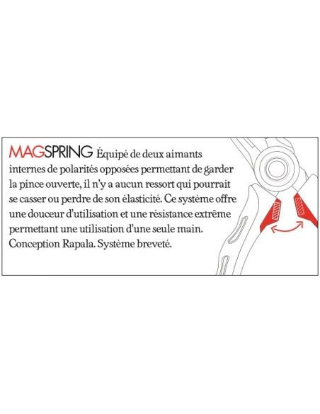Rapala Pince Magnétique RAPALA - 20cm - Magnétique - RCDMP8 - 2
