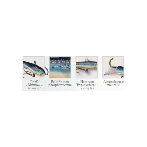 Rapala Jigs  JIGGING RAP - coloris GZFR - 7cm / 18g - profondeur de nage : Variable - 2